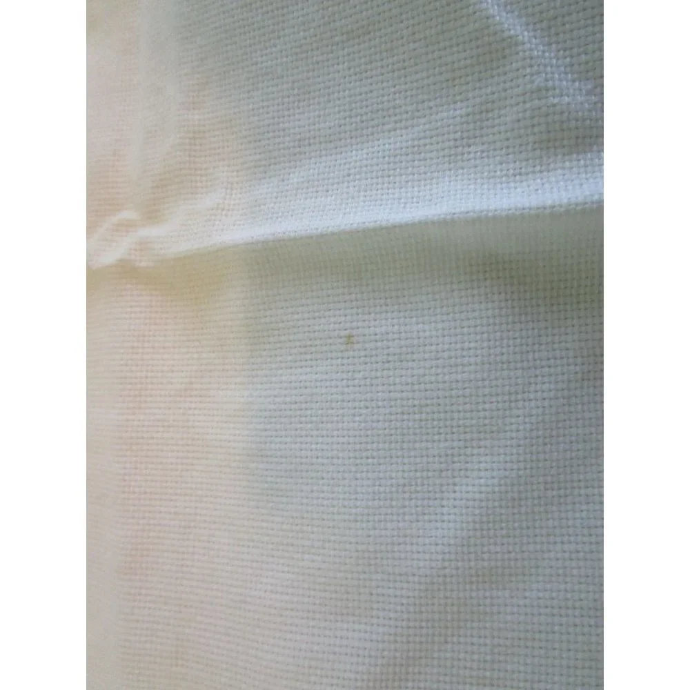 Vintage Hand Embroidered Guest Tea Hand Towels Pink Red Floral Minor Age Stains